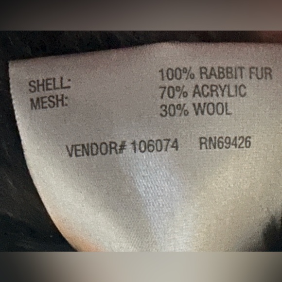 Wilson’s Leather Rabbit Fur Mesh Bolero Jacket Black Women’s Size L/XL. - Picture 10 of 11